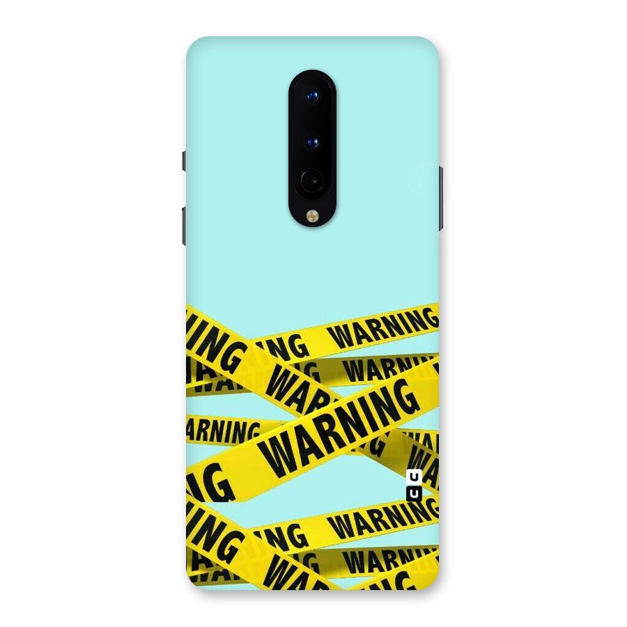 Warning Design Back Case for OnePlus 8