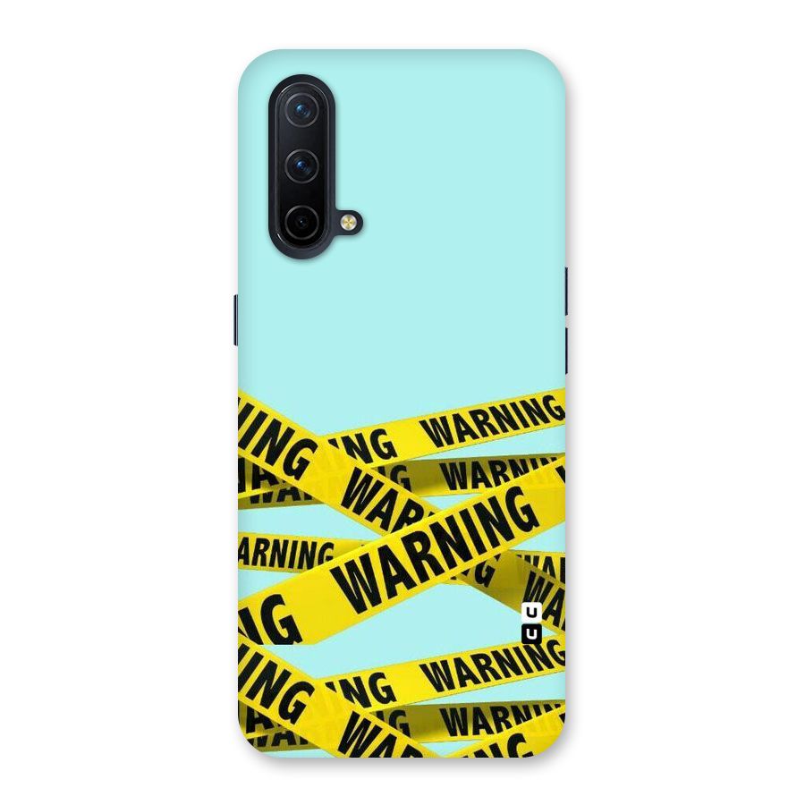 Warning Design Back Case for OnePlus Nord CE 5G