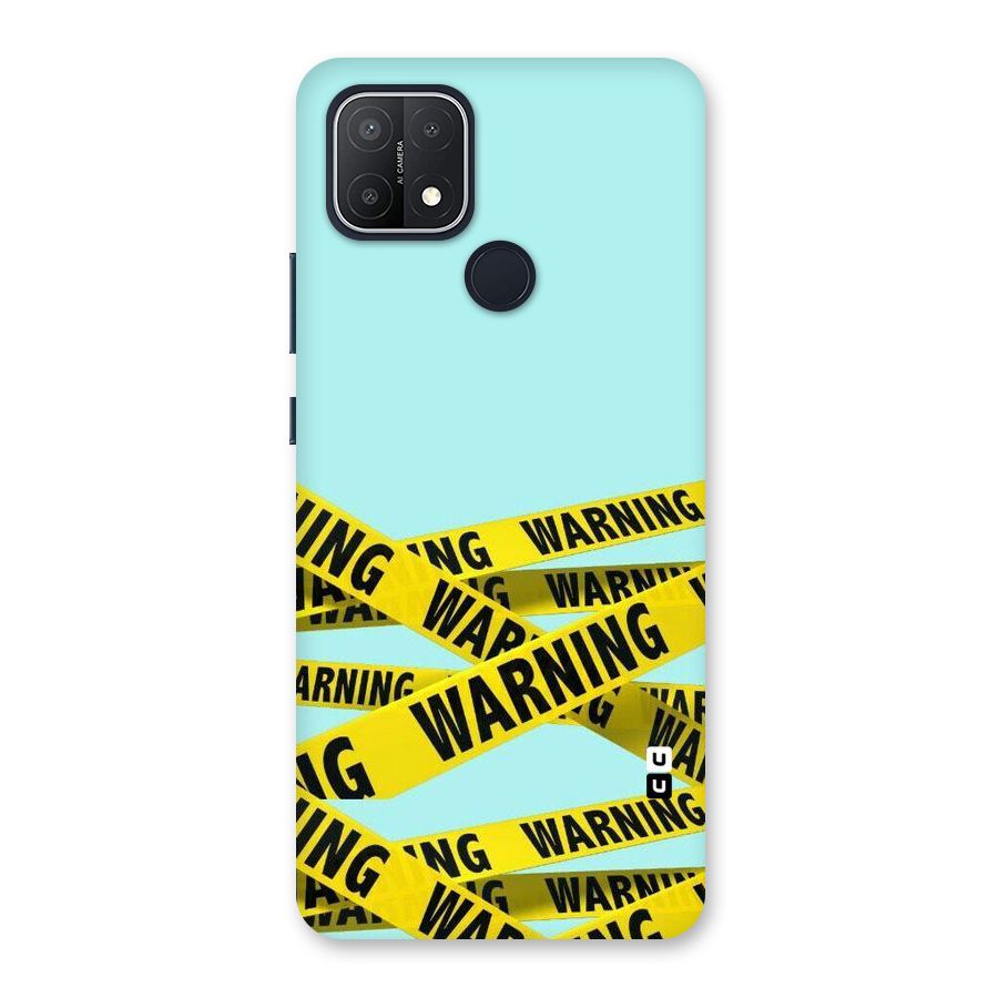 Warning Design Back Case for Oppo A15