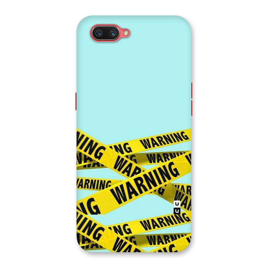 Warning Design Back Case for Oppo A3s