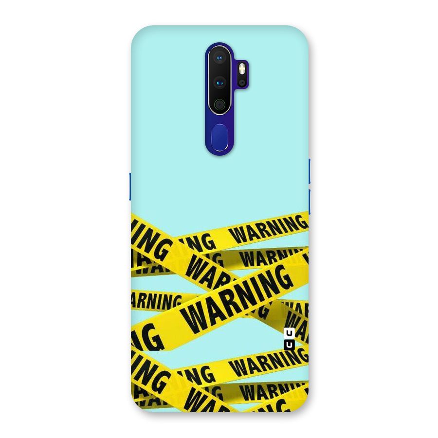 Warning Design Back Case for Oppo A9 (2020)