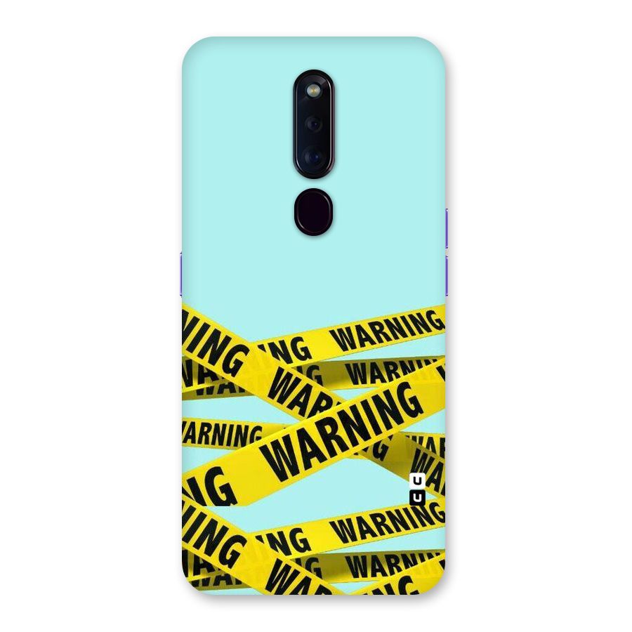Warning Design Back Case for Oppo F11 Pro