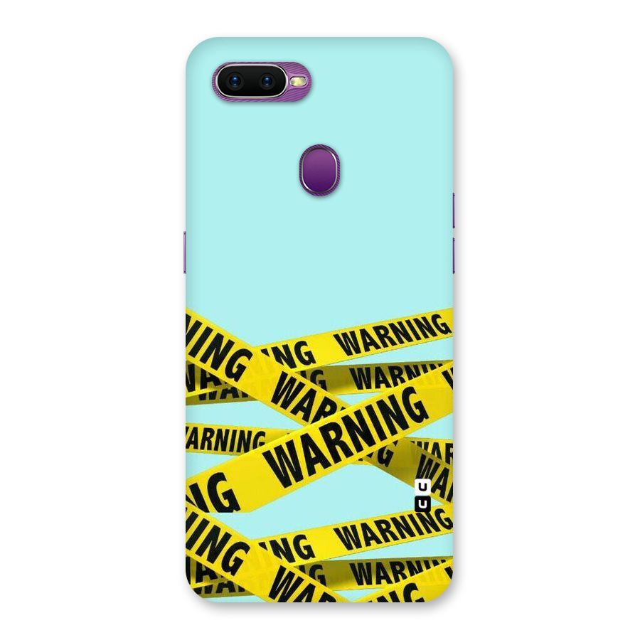 Warning Design Back Case for Oppo F9