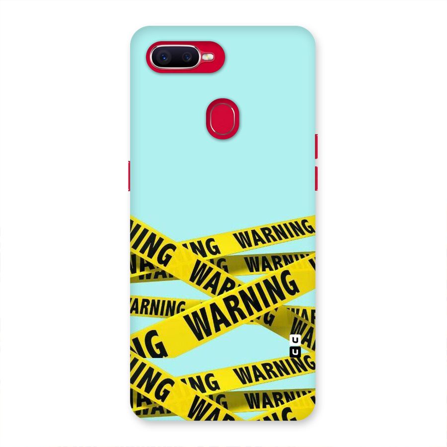 Warning Design Back Case for Oppo F9 Pro