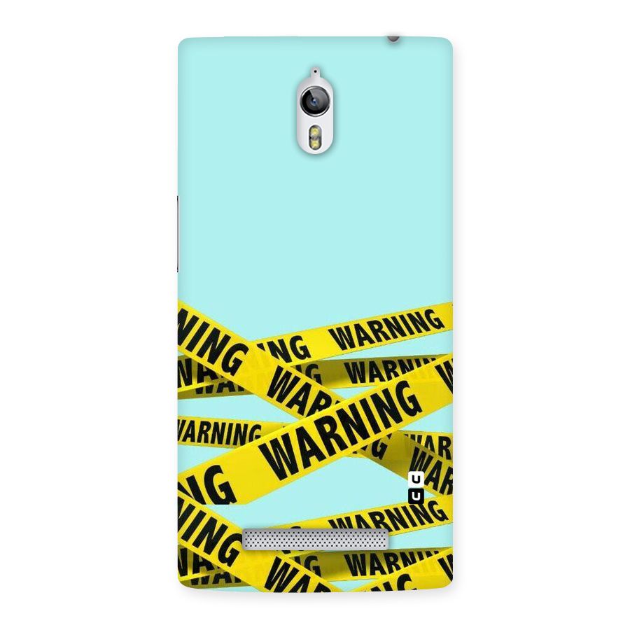 Warning Design Back Case for Oppo Find 7