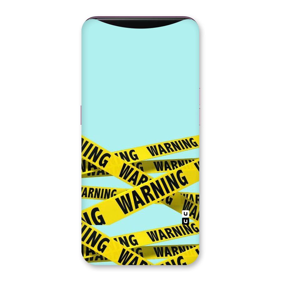 Warning Design Back Case for Oppo Find X