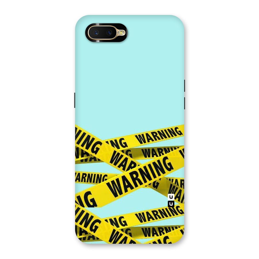 Warning Design Back Case for Oppo K1