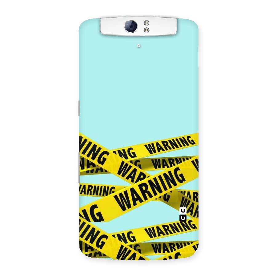 Warning Design Back Case for Oppo N1