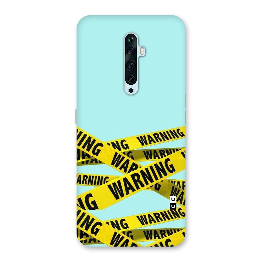 Warning Design Back Case for Oppo Reno2 Z