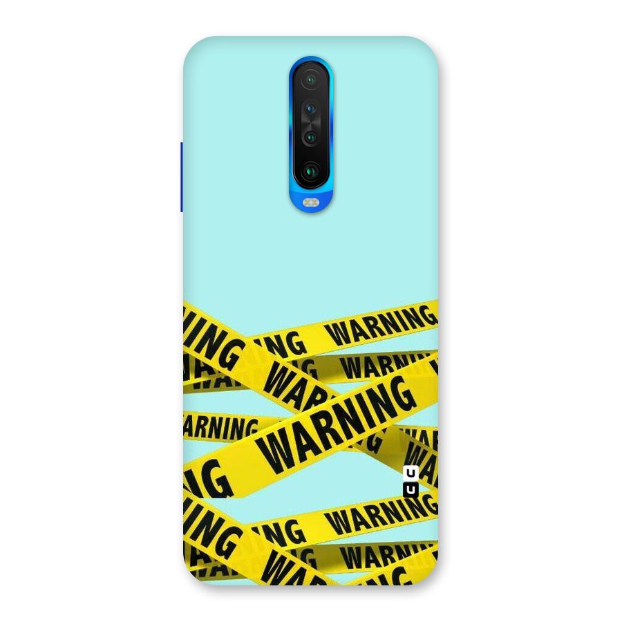 Warning Design Back Case for Poco X2