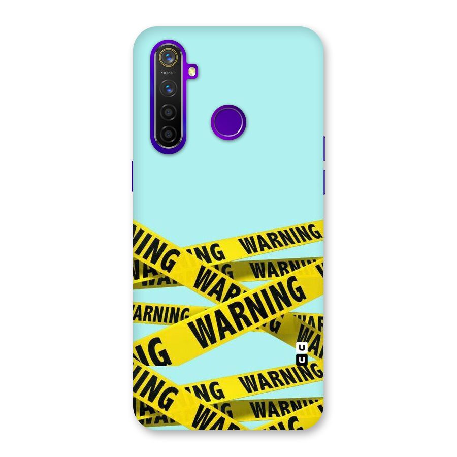 Warning Design Back Case for Realme 5 Pro