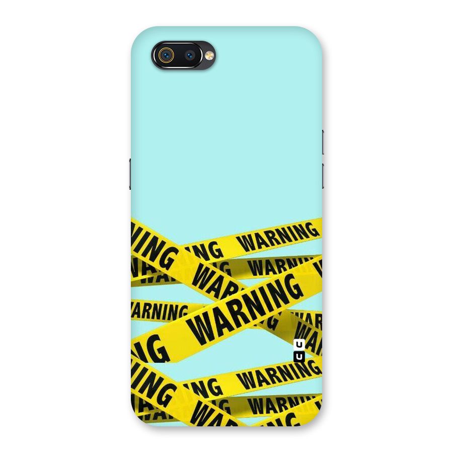 Warning Design Back Case for Realme C2