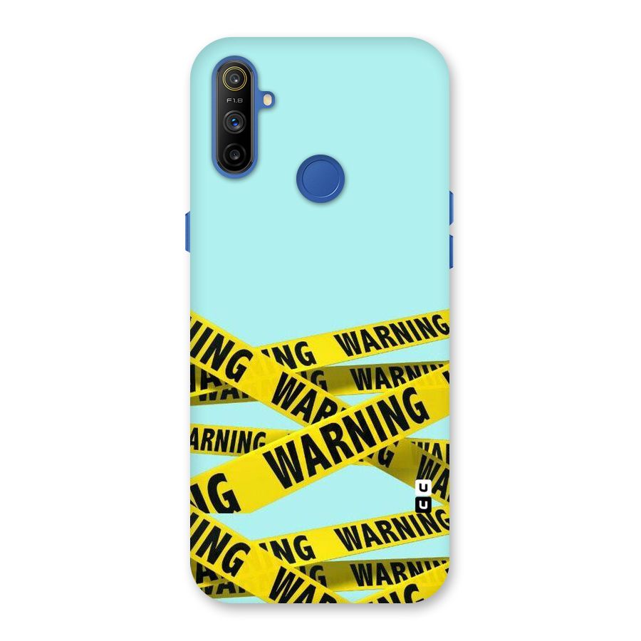 Warning Design Back Case for Realme Narzo 10A