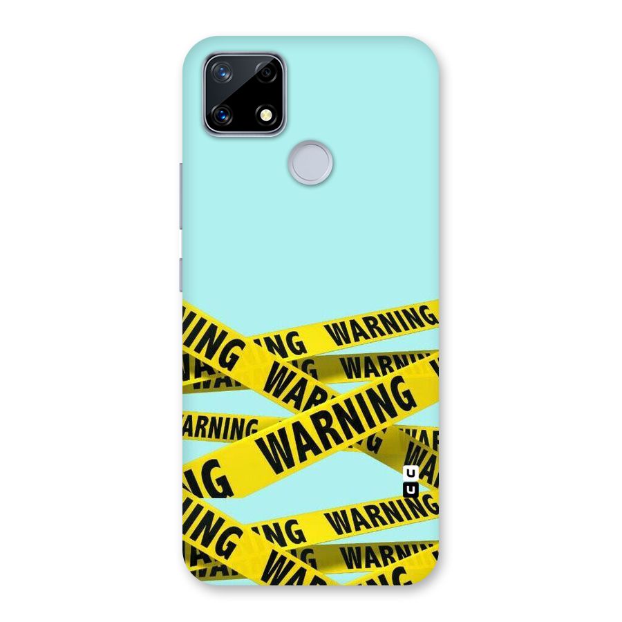 Warning Design Back Case for Realme Narzo 20