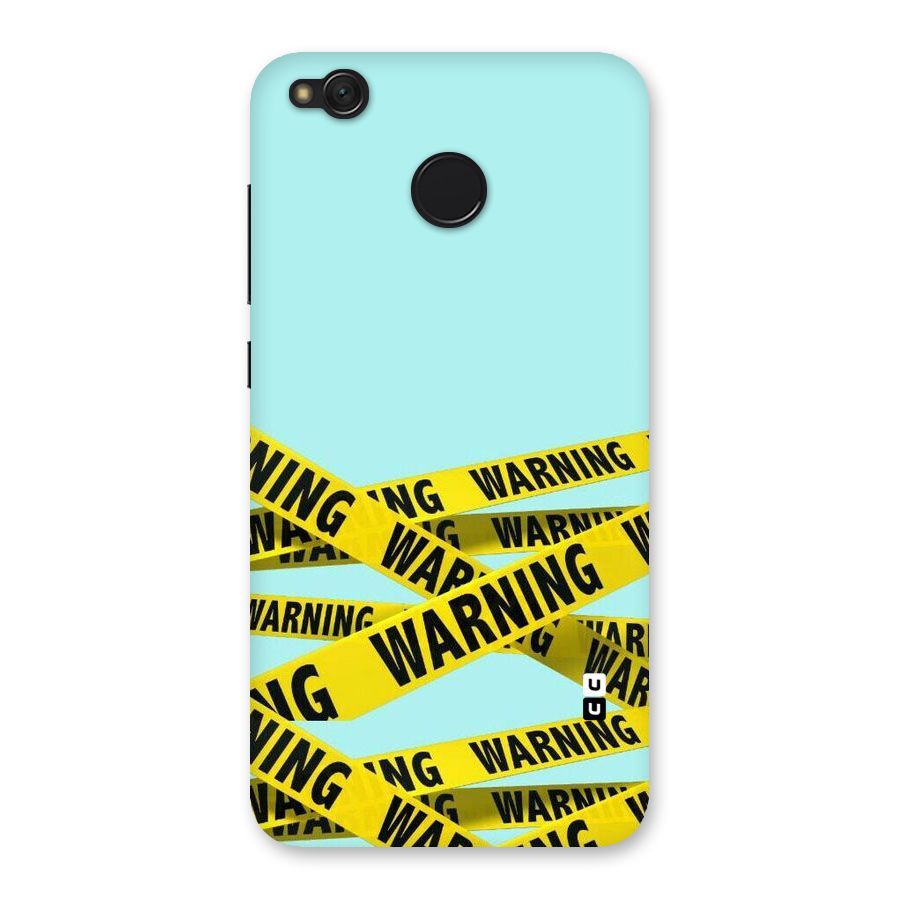 Warning Design Back Case for Redmi 4