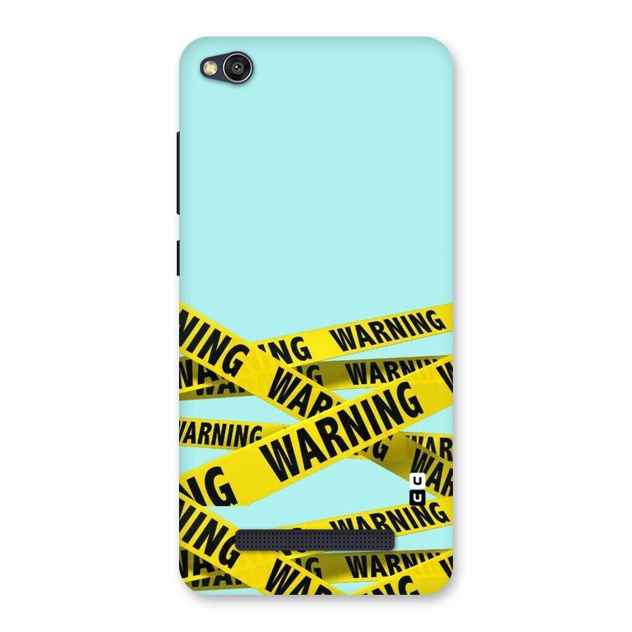 Warning Design Back Case for Redmi 4A