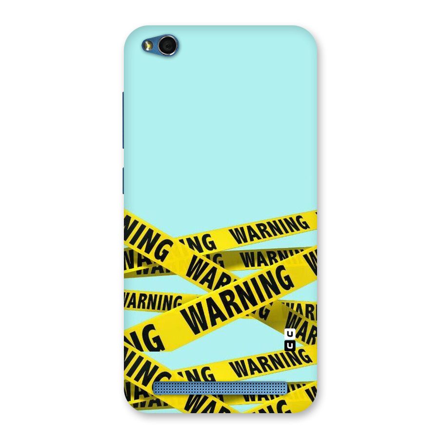 Warning Design Back Case for Redmi 5A