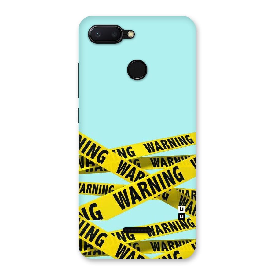 Warning Design Back Case for Redmi 6