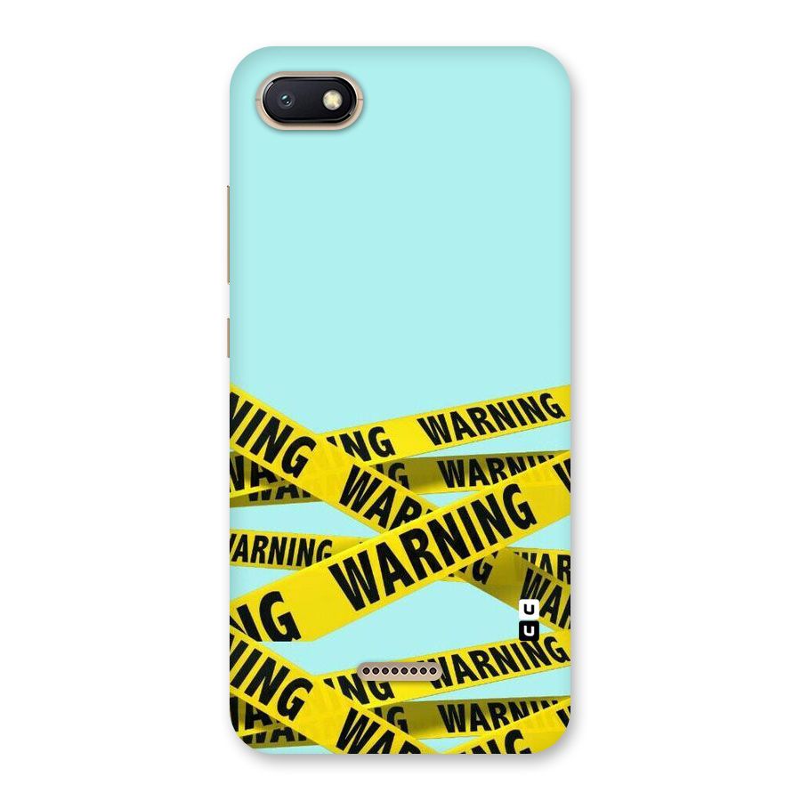 Warning Design Back Case for Redmi 6A