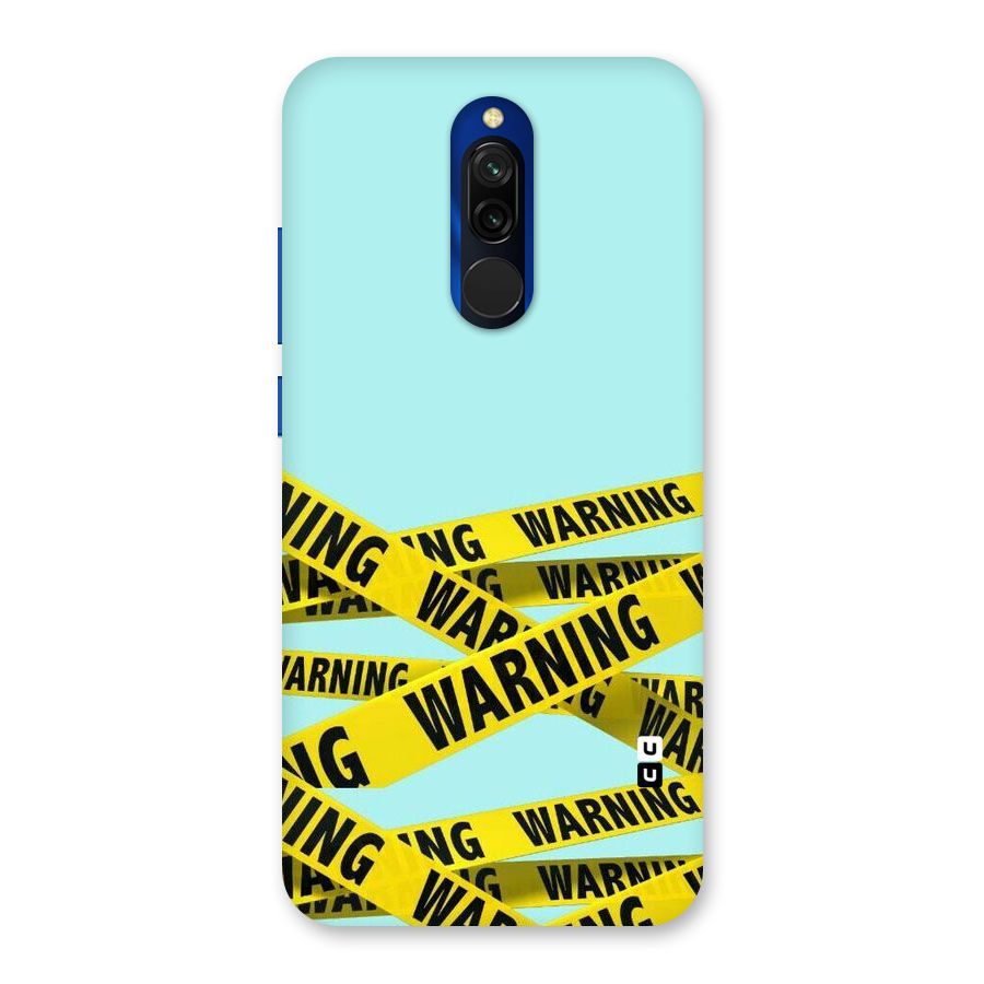 Warning Design Back Case for Redmi 8