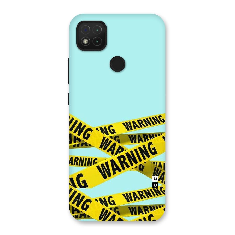 Warning Design Back Case for Redmi 9