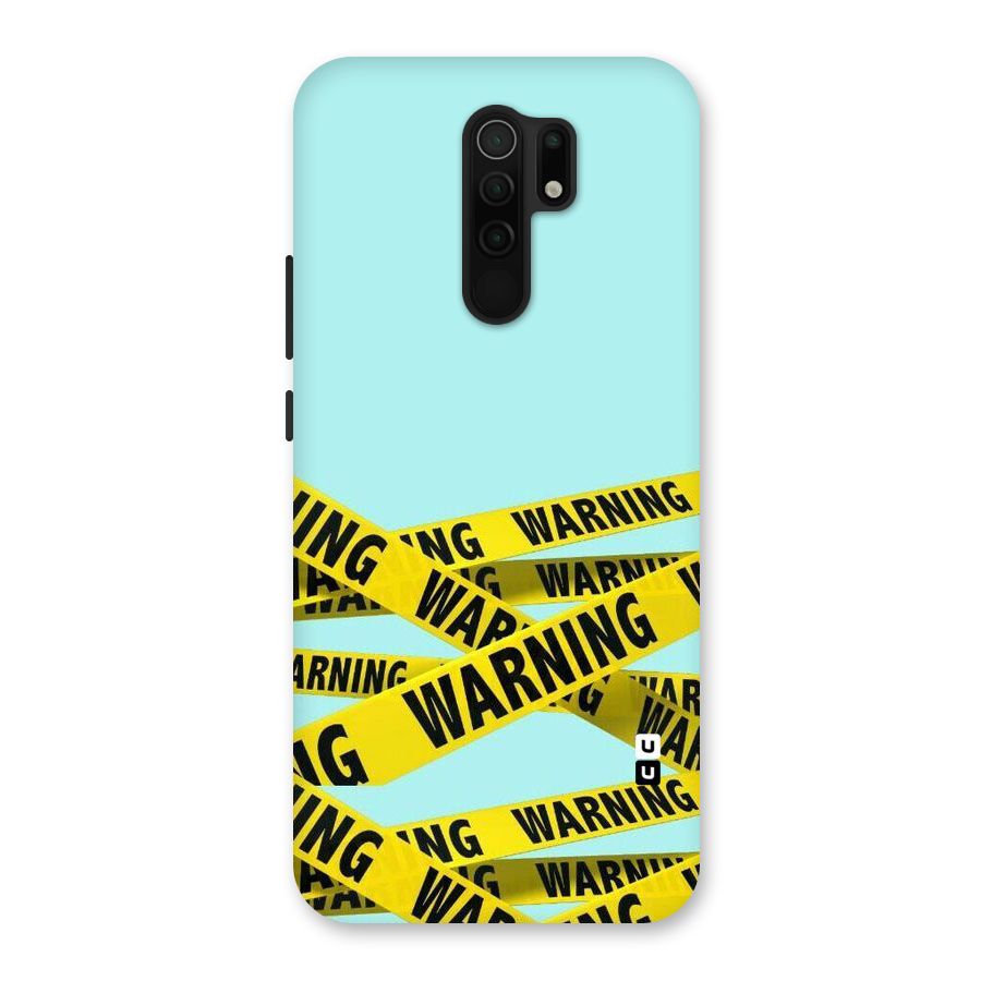 Warning Design Back Case for Redmi 9 Prime