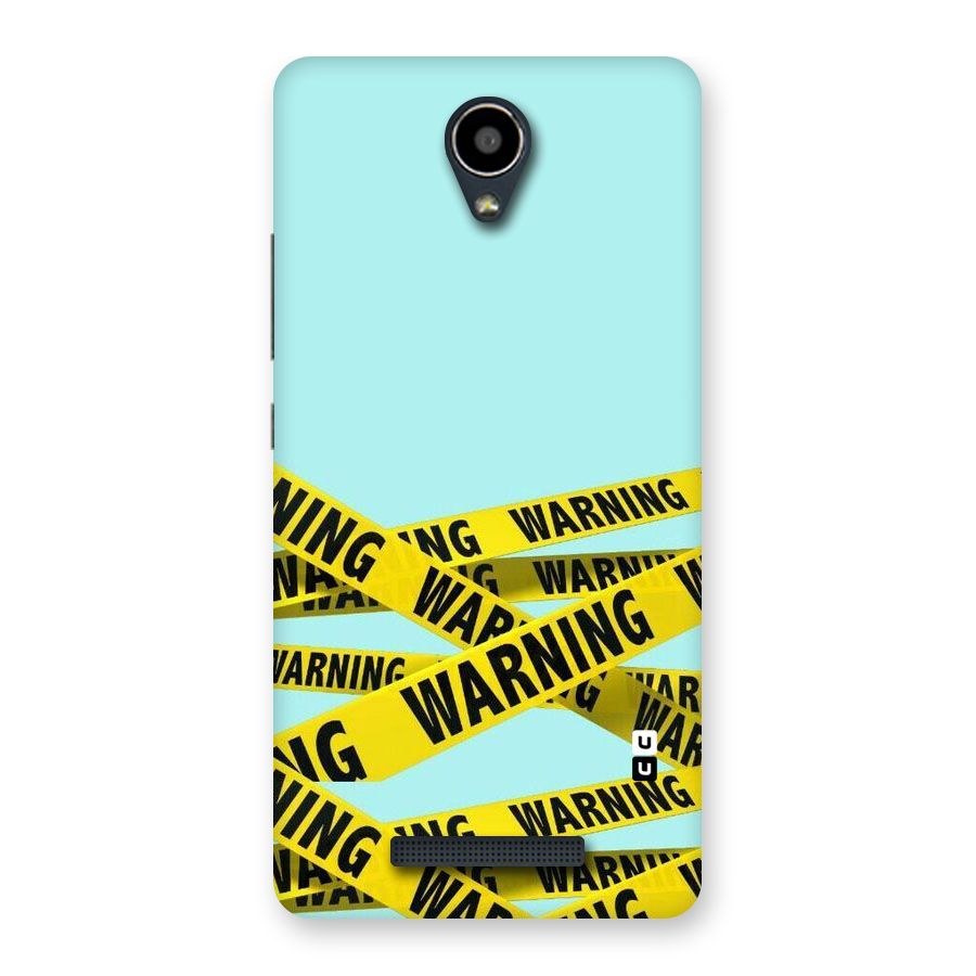 Warning Design Back Case for Redmi Note 2