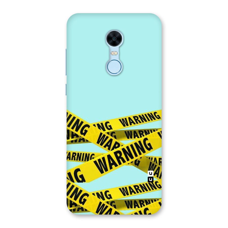 Warning Design Back Case for Redmi Note 5