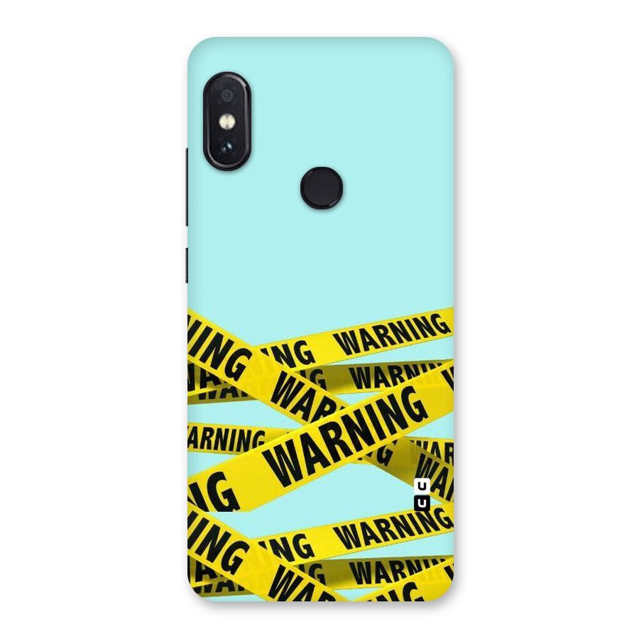Warning Design Back Case for Redmi Note 5 Pro