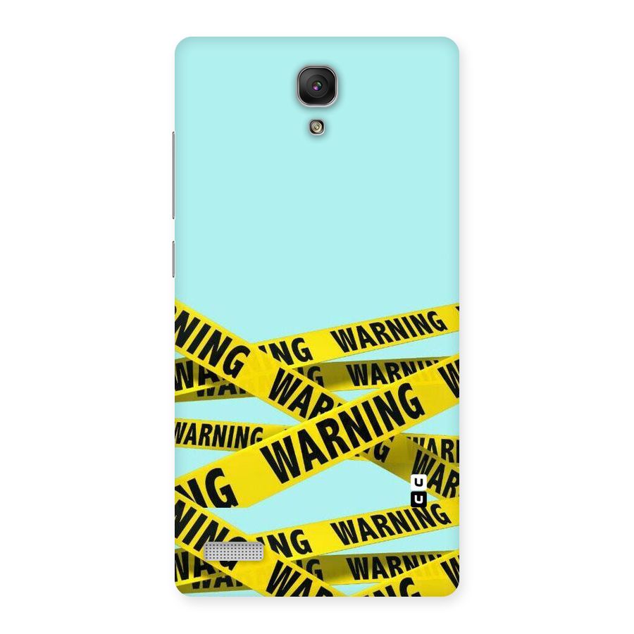 Warning Design Back Case for Redmi Note Prime