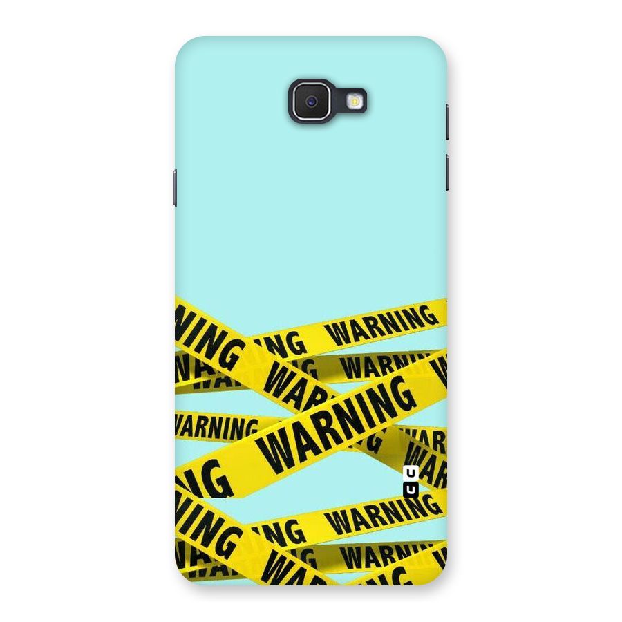 Warning Design Back Case for Samsung Galaxy J7 Prime