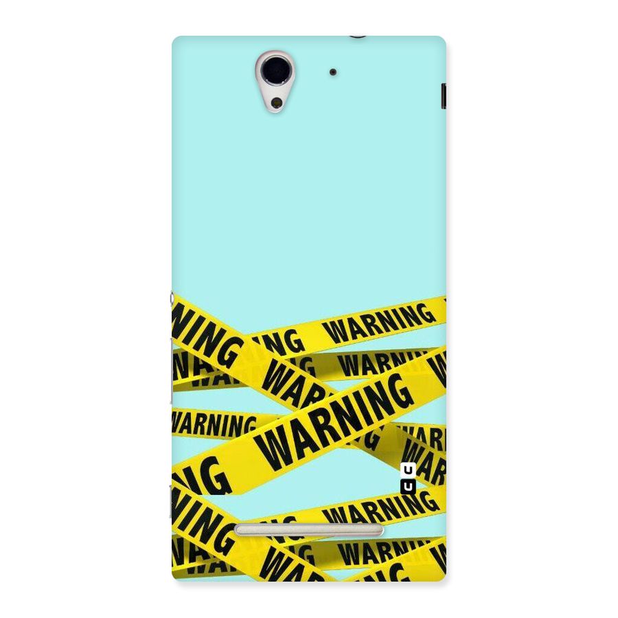 Warning Design Back Case for Sony Xperia C3