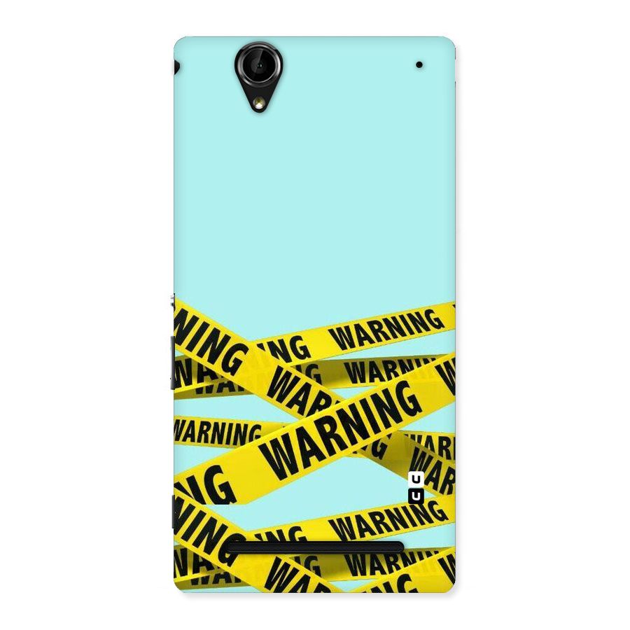 Warning Design Back Case for Sony Xperia T2