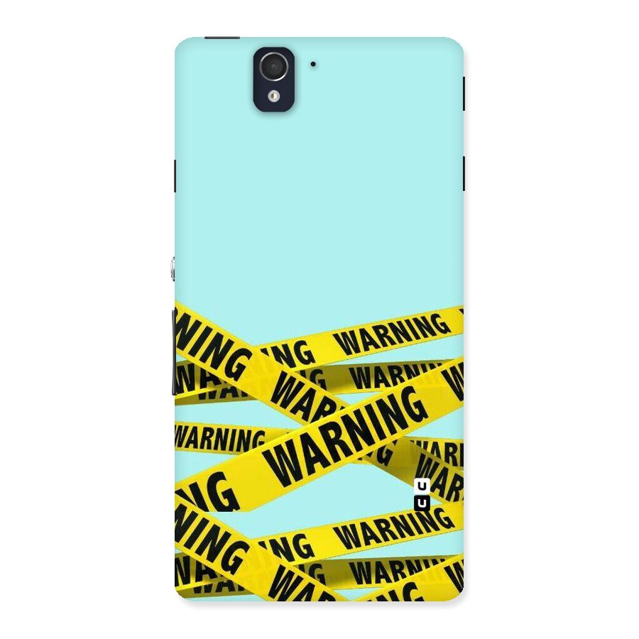 Warning Design Back Case for Sony Xperia Z