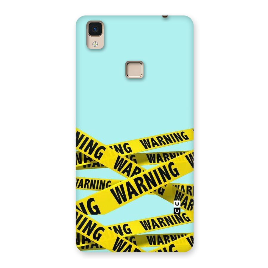 Warning Design Back Case for V3 Max