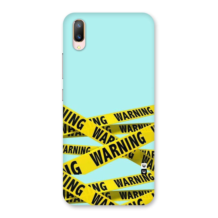 Warning Design Back Case for Vivo V11 Pro