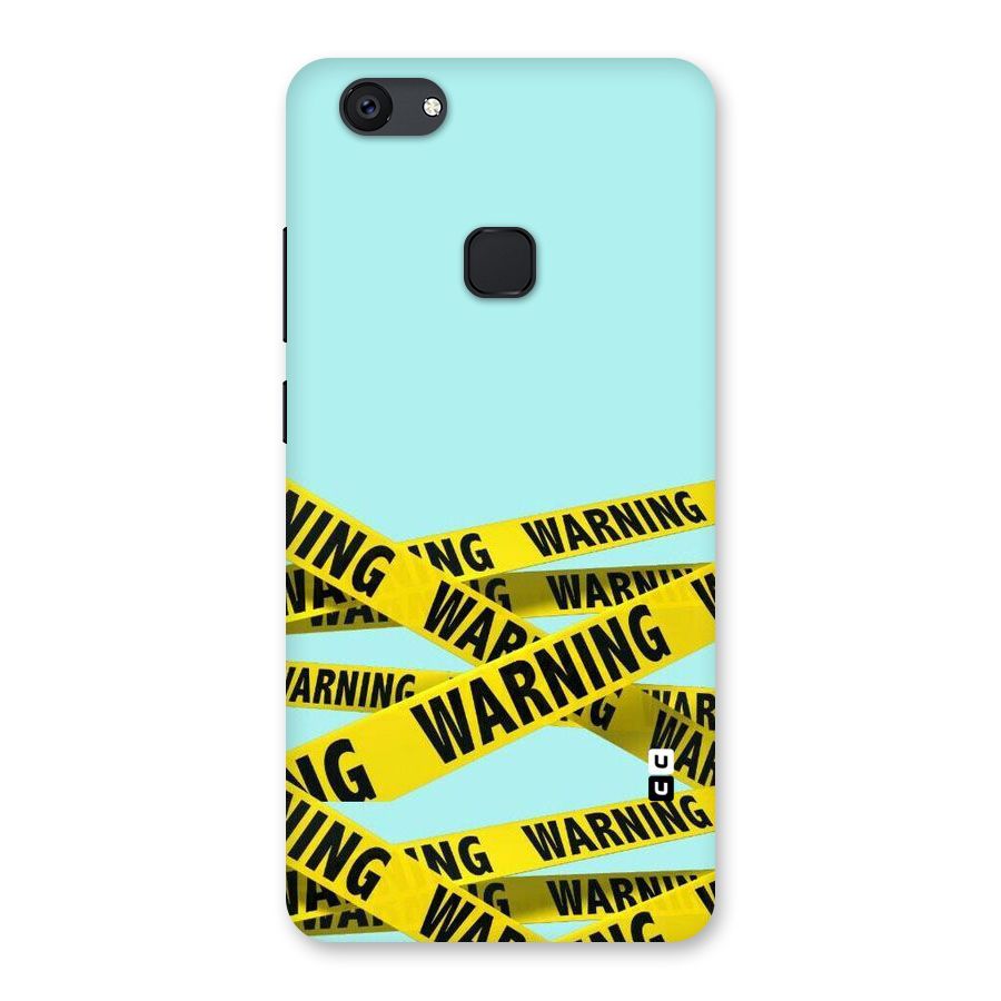 Warning Design Back Case for Vivo V7 Plus