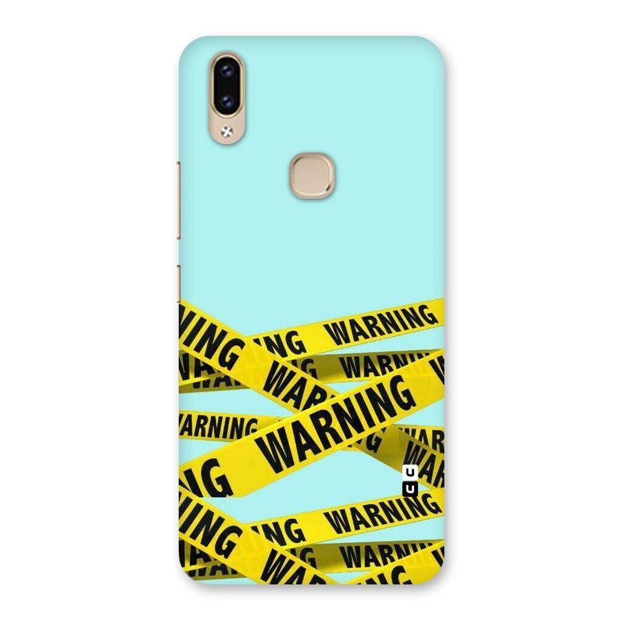 Warning Design Back Case for Vivo V9 Youth