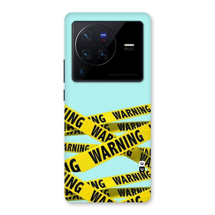 Warning Design Back Case for Vivo X80 Pro