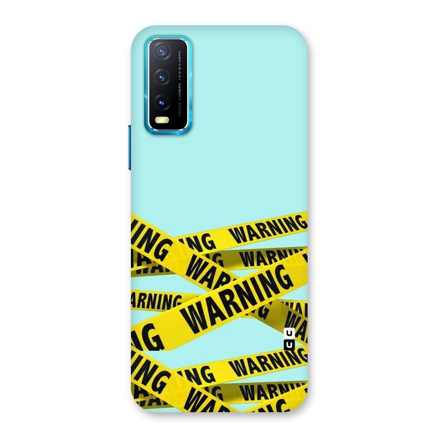 Warning Design Back Case for Vivo Y20A