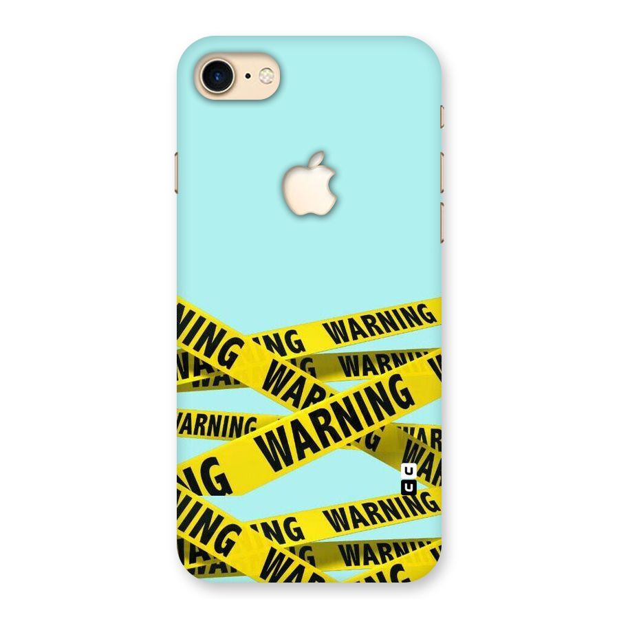 Warning Design Back Case for iPhone 7 Apple Cut