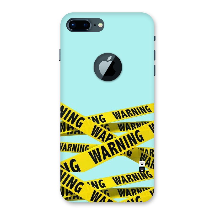 Warning Design Back Case for iPhone 7 Plus Logo Cut