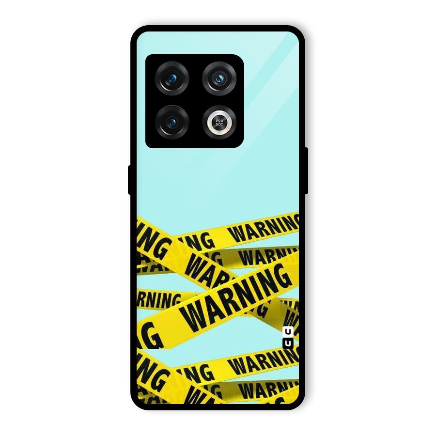 Warning Design Glass Back Case for OnePlus 10 Pro 5G