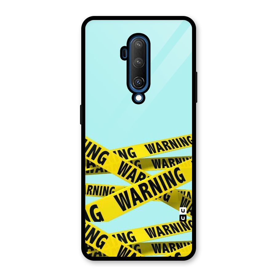 Warning Design Glass Back Case for OnePlus 7T Pro