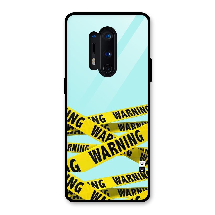Warning Design Glass Back Case for OnePlus 8 Pro