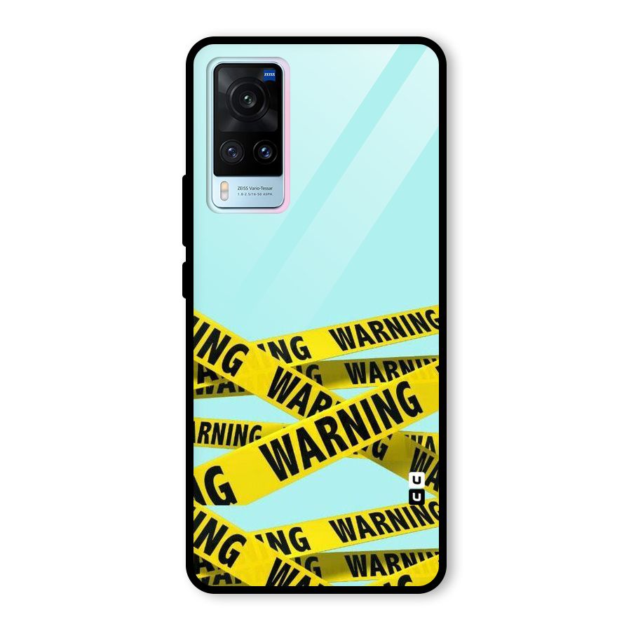 Warning Design Glass Back Case for Vivo X60