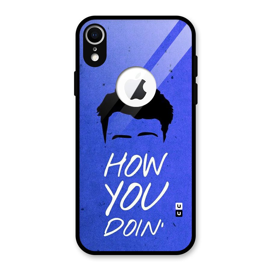 Wassup You Glass Back Case for iPhone XR Logo Cut