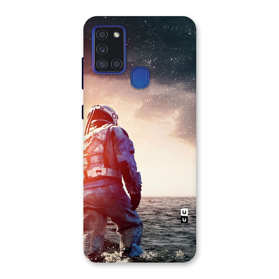 Water Astronaut Back Case for Galaxy A21s