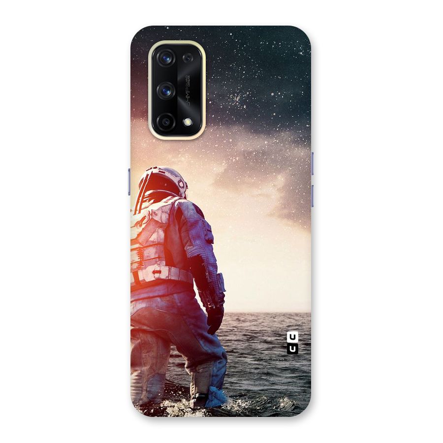Water Astronaut Glass Back Case for Realme X7 Pro