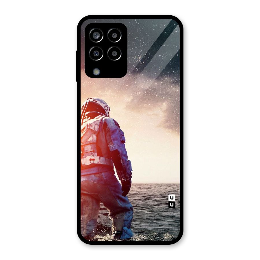 Water Astronaut Glass Back Case for Galaxy M33